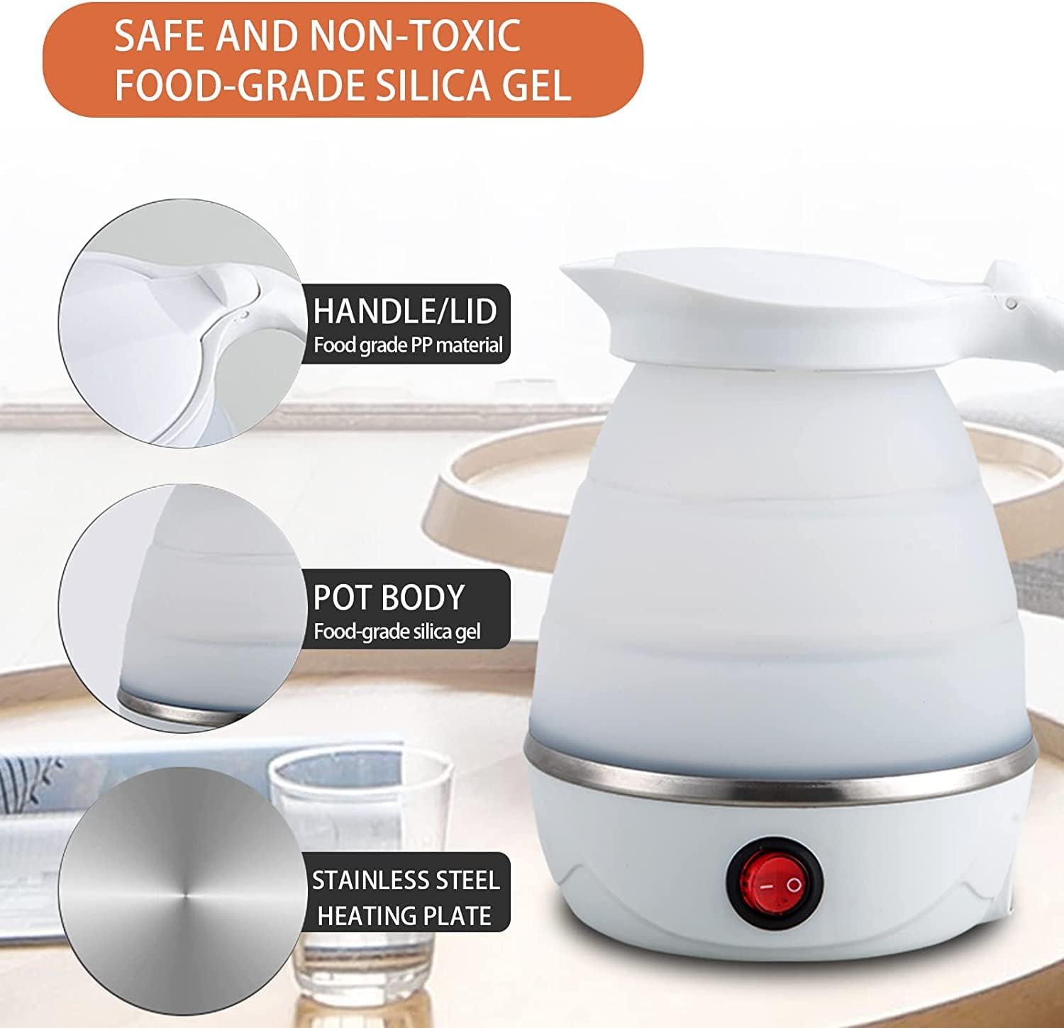 Foldable Portable Electric Kettle