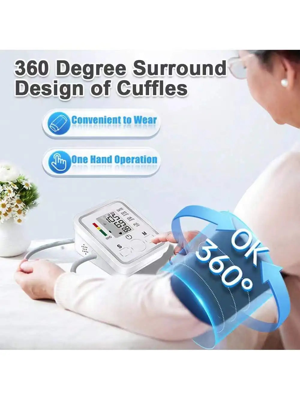 Electronic Arm High-Precision Blood Pressure Measuring Device