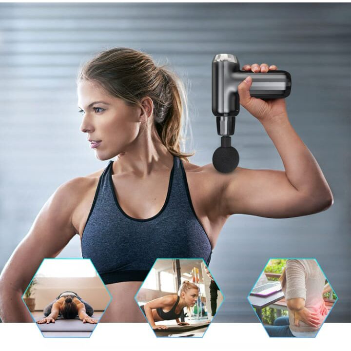 Body Massage Gun with 4 Heads